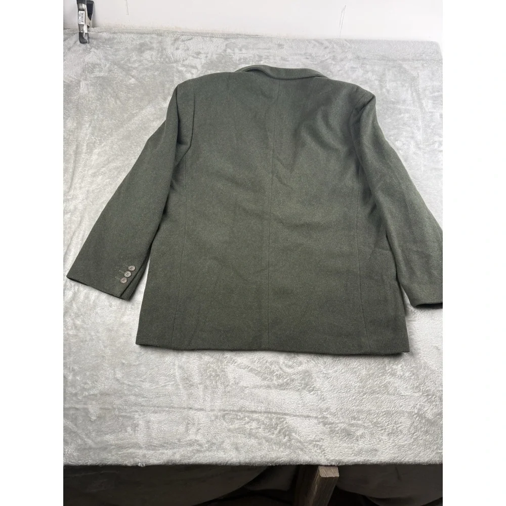 Perry Ellis Portfolio Green Wool Blend Sport Coat‎ Blazer - 48R - Textured Weave